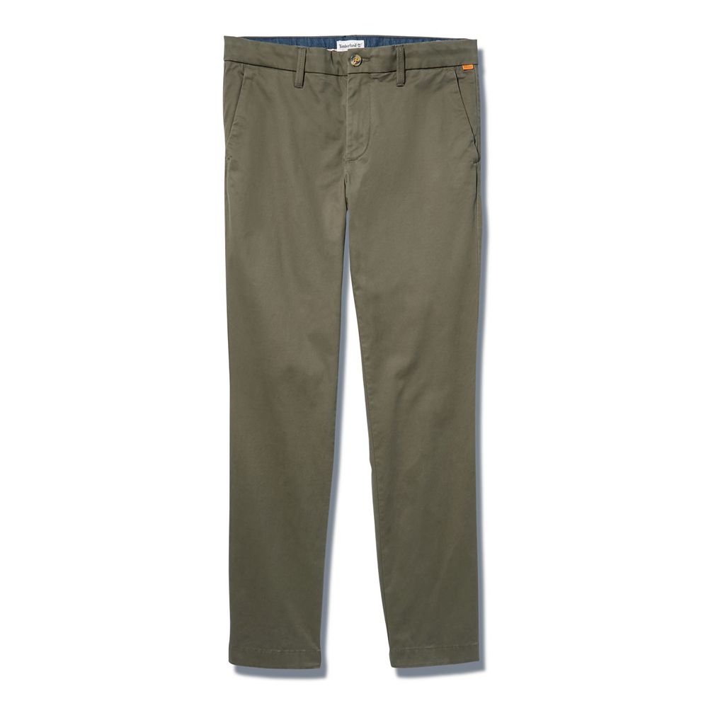 Pantaloni Timberland Barbati Masline Verzi - Sargent Lake Slim Stretch Chino - Romania - JHBALN256